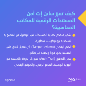 كيف تعزز ساين إت أمن المستندات الرقمية للمكاتب المحاسبية